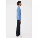 Bluza, iqoniq, 2610E16232, Unisex, Bumbac, Albastru Moon, 3XL
