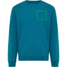 Bluza, iqoniq, 2610E16152, Unisex, Bumbac, Albastru Dark Teal, M