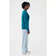   Bluza, iqoniq, 2610E16157, Unisex, Bumbac, Albastru Dark Teal, XXS