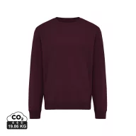 Bluza, iqoniq, 2610E16218, Unisex, Bumbac, Rosu Merlot, M