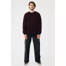 Bluza, iqoniq, 2610E16220, Unisex, Bumbac, Rosu Merlot, XL
