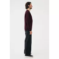 Bluza, iqoniq, 2610E16220, Unisex, Bumbac, Rosu Merlot, XL