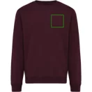 Bluza, iqoniq, 2610E16221, Unisex, Bumbac, Rosu Merlot, XS