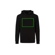   Hanorac cu gluga, Unisex, iqoniq, 2401E13616, Bumbac, Negru, 4XL