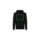 Hanorac cu gluga, 42FEB233052, Iqoniq Jasper, Bumbac, Unisex, Negru, XXL