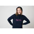 Hanorac cu gluga, Unisex, iqoniq, 2401E13618, Bumbac, Albastru navy, 4XL