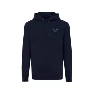   Hanorac cu gluga, Unisex, iqoniq, 2401E13618, Bumbac, Albastru navy, 4XL