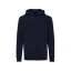 Hanorac cu gluga, Unisex, iqoniq, 2401E13619, Bumbac, Albastru navy, 5XL