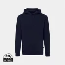 Hanorac cu gluga, Unisex, iqoniq, 2401E13619, Bumbac, Albastru navy, 5XL