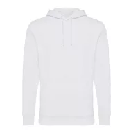Hanorac cu gluga, Unisex, iqoniq, 2401E13620, Bumbac, Alb, L