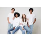 Hanorac cu gluga, Unisex, iqoniq, 2401E13620, Bumbac, Alb, L