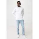 Hanorac cu gluga, unisex, 2509E17125, iqoniq, 66x47.5x1 cm, Bumbac, Alb, XXS