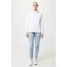Hanorac cu gluga, unisex, 2509E17125, iqoniq, 66x47.5x1 cm, Bumbac, Alb, XXS