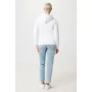 Hanorac cu gluga, unisex, 2509E17125, iqoniq, 66x47.5x1 cm, Bumbac, Alb, XXS