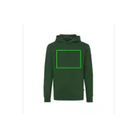   Hanorac cu gluga, 42FEB233072, Iqoniq Jasper, Bumbac, Unisex, Verde, M