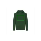Hanorac cu gluga, 42FEB233073, Iqoniq Jasper, Bumbac, Unisex, Verde, S