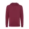 Hanorac cu gluga, Unisex, iqoniq, 2401E13631, Bumbac, Burgundy, XS