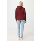 Hanorac cu gluga, unisex, 2509E17123, iqoniq, 66x47.5x1 cm, Bumbac, Burgundy, XXS