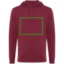 Hanorac cu gluga, unisex, 2509E17123, iqoniq, 66x47.5x1 cm, Bumbac, Burgundy, XXS