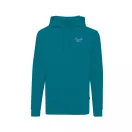 Hanorac cu gluga, 42FEB233116, Iqoniq Jasper, Bumbac, Unisex, Albastru Verdigris, XXL