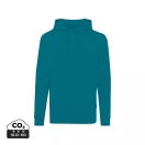 Hanorac cu gluga, 42FEB233117, Iqoniq Jasper, Bumbac, Unisex, Albastru Verdigris, XXS