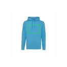 Hanorac cu gluga, 42FEB233060, Iqoniq Jasper, Bumbac, Unisex, Albastru Deschis, XXL