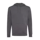 Hanorac cu gluga, Unisex, iqoniq, 2401E13634, Bumbac, Gri anthracite, L