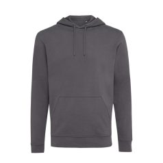   Hanorac cu gluga, Unisex, iqoniq, 2401E13639, Bumbac, Gri anthracite, XXL
