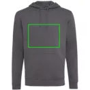 Hanorac cu gluga, unisex, 2509E17122, iqoniq, 66x47.5x1 cm, Bumbac, Gri antracit, XXS