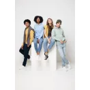 Hanorac cu gluga, unisex, 2509E17122, iqoniq, 66x47.5x1 cm, Bumbac, Gri antracit, XXS