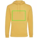 Hanorac cu gluga, unisex, 2509E17124, iqoniq, 66x47.5x1 cm, Bumbac, Galben ochre, XXS