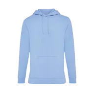   Hanorac cu gluga, Unisex, iqoniq, 2401E13649, Bumbac, Albastru sky, M