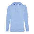 Hanorac cu gluga, Unisex, iqoniq, 2401E13651, Bumbac, Albastru sky, XL