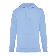   Hanorac cu gluga, Unisex, iqoniq, 2401E13652, Bumbac, Albastru sky, XS