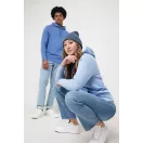 Hanorac cu gluga, unisex, 2509E17127, iqoniq, 66x47.5x1 cm, Bumbac, Albastru sky, XXS