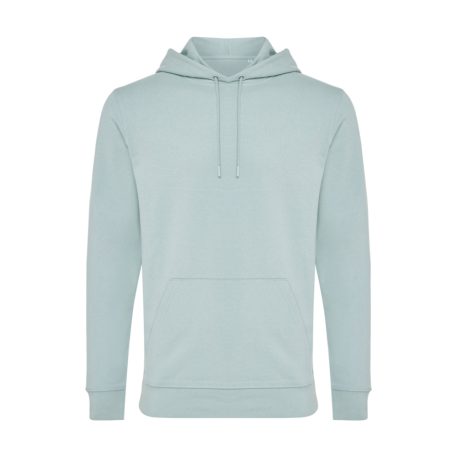 Hanorac cu gluga, Unisex, iqoniq, 2401E13660, Bumbac, Verde ice, XXL