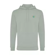   Hanorac cu gluga, Unisex, 2502E10096, iqoniq, Bumbac, Verde ice, XXS