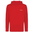 Hanorac cu gluga, Unisex, iqoniq, 2401E13669, Bumbac, Rosu, L