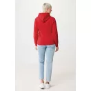 Hanorac cu gluga, unisex, 2509E17126, iqoniq, 66x47.5x1 cm, Bumbac, Rosu, XXS