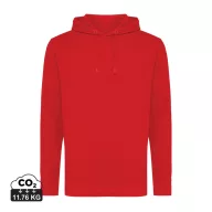   Hanorac cu gluga, Unisex, iqoniq, 2401E13675, Bumbac, Rosu, 3XL