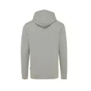 Hanorac cu gluga, Unisex, iqoniq, 2401E13676, Bumbac, Gri heather, 4XL