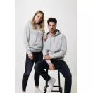 Hanorac cu gluga, Unisex, iqoniq, 2401E13676, Bumbac, Gri heather, 4XL