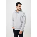 Hanorac cu gluga, Unisex, iqoniq, 2401E13676, Bumbac, Gri heather, 4XL