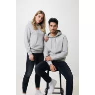   Hanorac cu gluga, Unisex, iqoniq, 2401E13677, Bumbac, Gri heather, 5XL