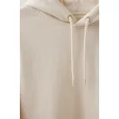 Hanorac cu gluga, 42FEB233237, Iqoniq Torres, Bumbac, Unisex, Crem, XXS