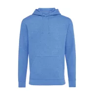   Hanorac cu gluga, Unisex, iqoniq, 2401E13680, Bumbac, Albastru heather, L