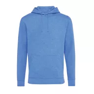   Hanorac cu gluga, Unisex, iqoniq, 2401E13681, Bumbac, Albastru heather, M