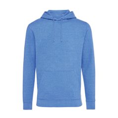   Hanorac cu gluga, Unisex, iqoniq, 2401E13683, Bumbac, Albastru heather, XL