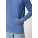 Hanorac cu gluga, unisex, 2509E17254, iqoniq, 66x47.5x1 cm, Bumbac, Albastru heather, XXS