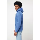 Hanorac cu gluga, unisex, 2509E17254, iqoniq, 66x47.5x1 cm, Bumbac, Albastru heather, XXS